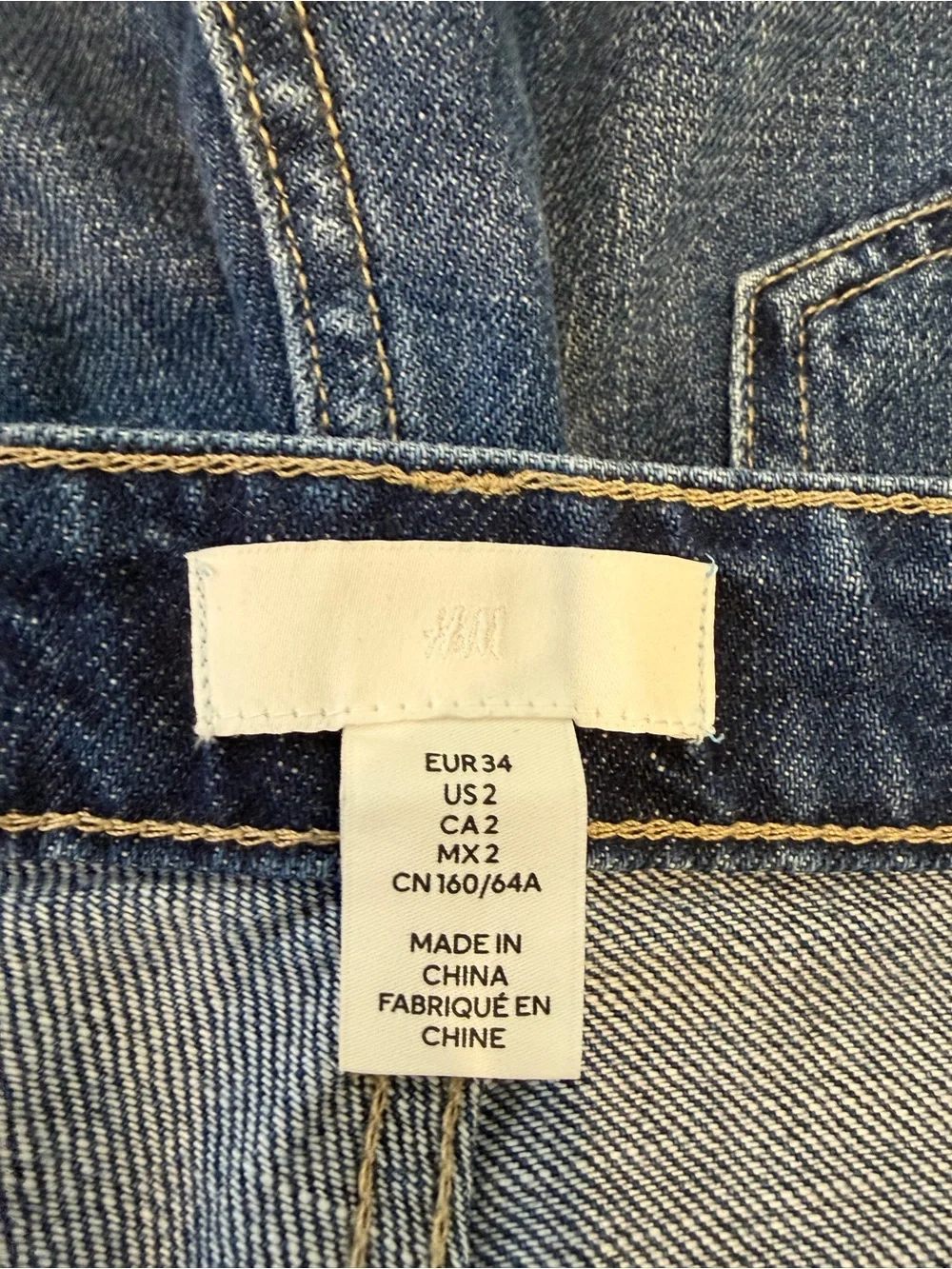 H&M Blue Denim Shorts - Classic Casual Bermuda short